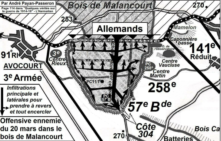 Carte Bois de Malancourt