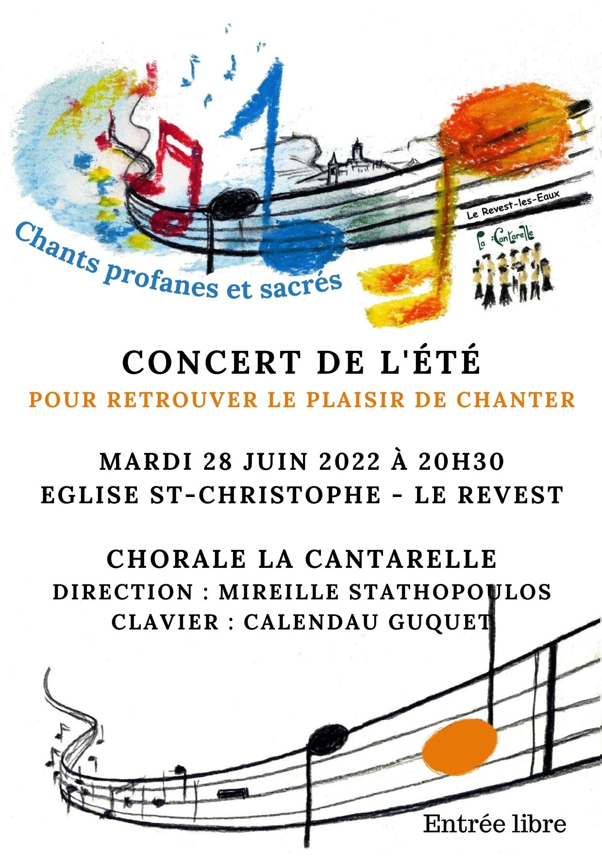 Concert La Cantarelle 28 juin 2022