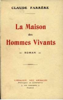 Couverture de l’édition originale de 1911 du livre de Claude Farrère  « La Maison des Hommes Vivants ». 