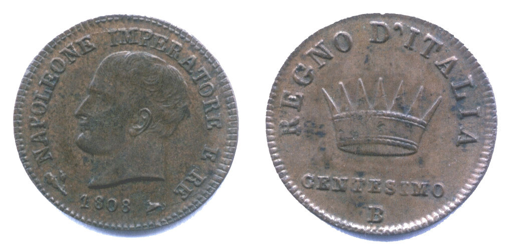 1 centesimo Napoléon roi d'Italie - Collection RT