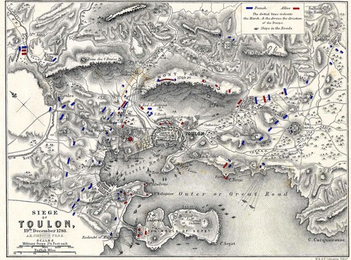 Plan anglais du siège de Toulon 1793