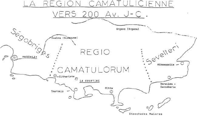 Carte de la région camatulicienne